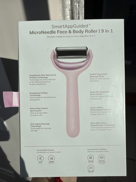 Масажер для обличчя GESKE MicroNeedle Face Roller 9 в 1