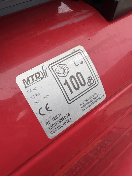 Traktorek kosiarka MTD RF 125 Hydro z plugiem