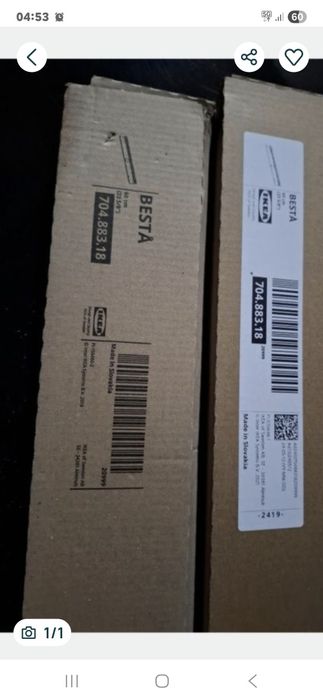 Besta szyna do zawieszenia szafek ikea