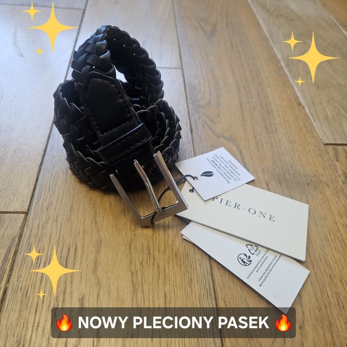 Nowy elegancki pleciony pasek Pier One