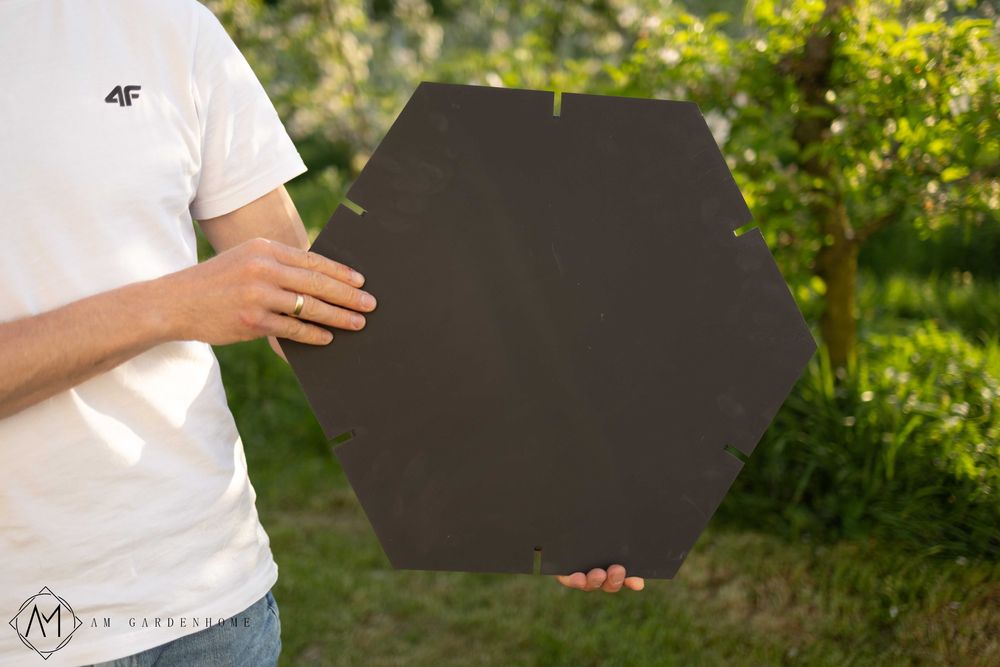 PALENISKO ogrodowe HEKSAGON 75cm Podwójne dno nie do przepalenia 0,5cm