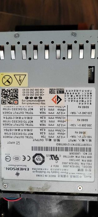 Блок живлення Emerson 1975w