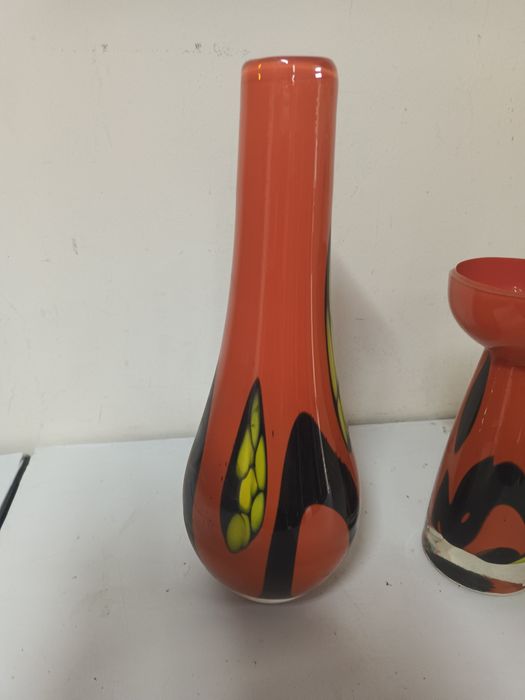 Wazon Murano pomarańczowy 2 sztuki
