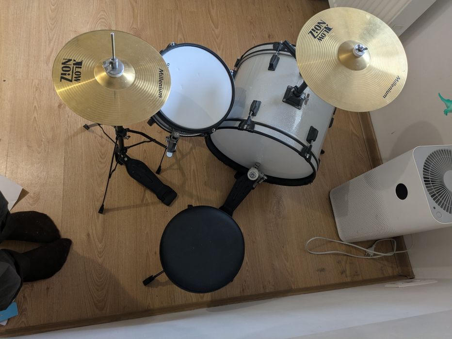 Millenium Youngster Drum Set Silver – perkusja dla dzieci / zestaw do naprawy
