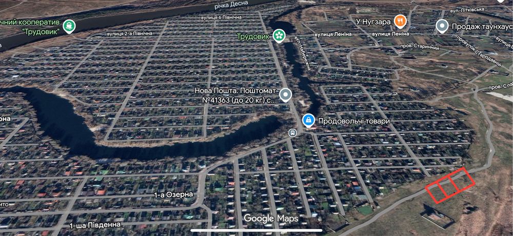 Рожни,СТ Трудовик,12-24-36сот,Десна,сусіди,комунікації
