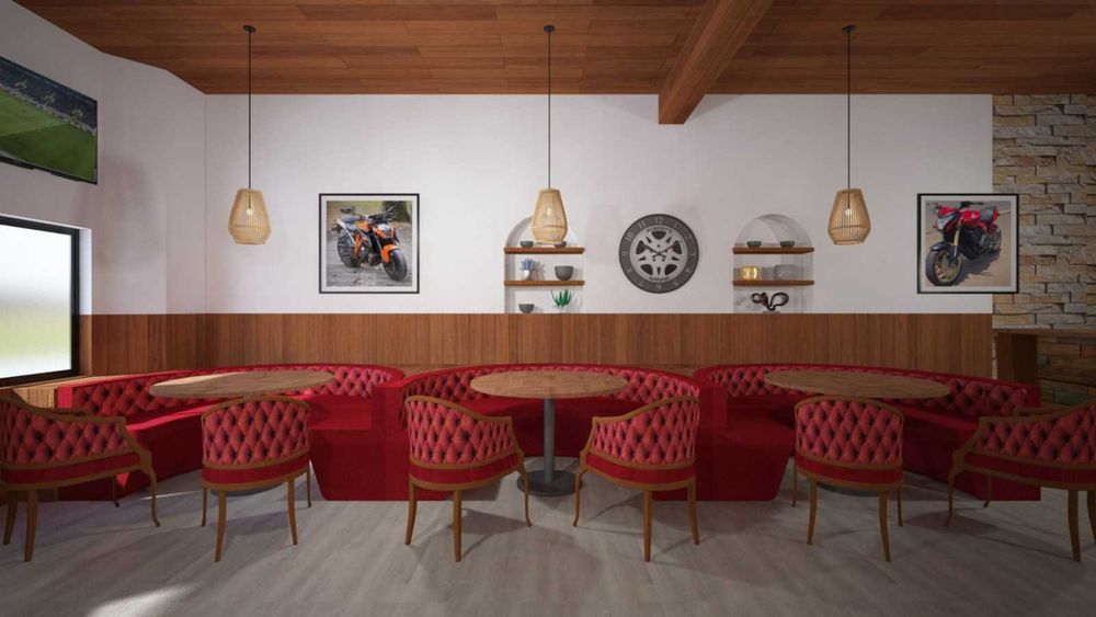 Sofás  Bar  Restauração e Hotelaria