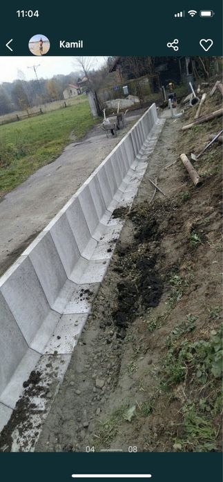 Elka betonowa elki 50 70 90 cm ściana Mur oporowy zbrojony PRODUCENT