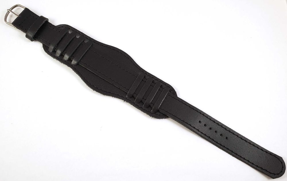 Ремешок с напульсником для часов 18мм Ретро Aviator. Натуральная кожа.