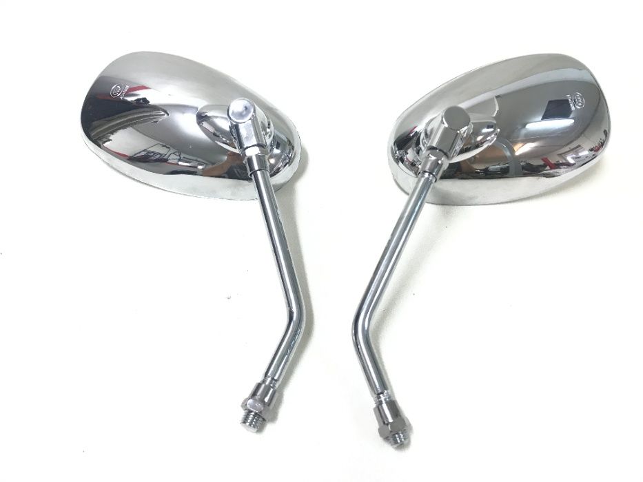 Lusterka Chromowane Chrom SUPER WIDOCZNOŚĆ DUŻE HIT !! Yamaha Honda