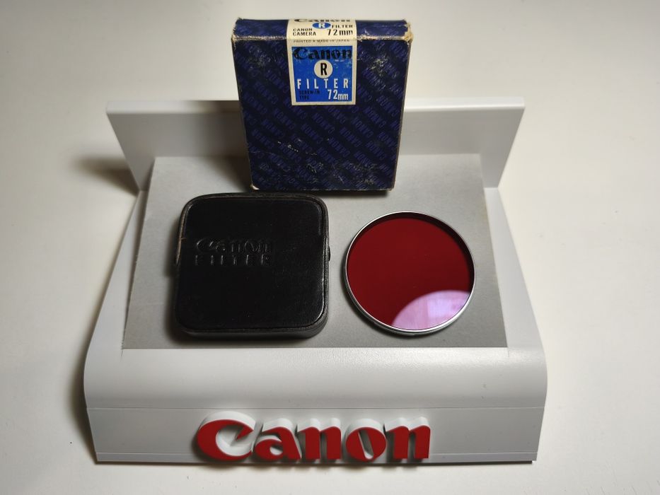 Filtro Canon Vintage Raro 72mm Red Cromado