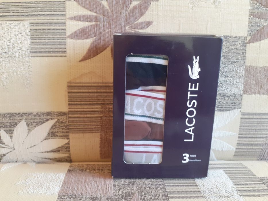 Bokserki męskie Lacoste 3 pack rozmiar M