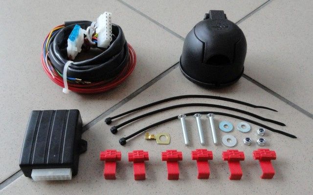 Wiązka Elektryczna 7pin Z Modułem Czujniki Cofania Parkowania+Gniazdo