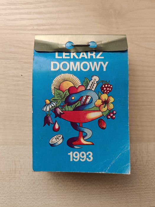 Stary kalendarz z 1993 roku "LEKARZ DOMOWY"