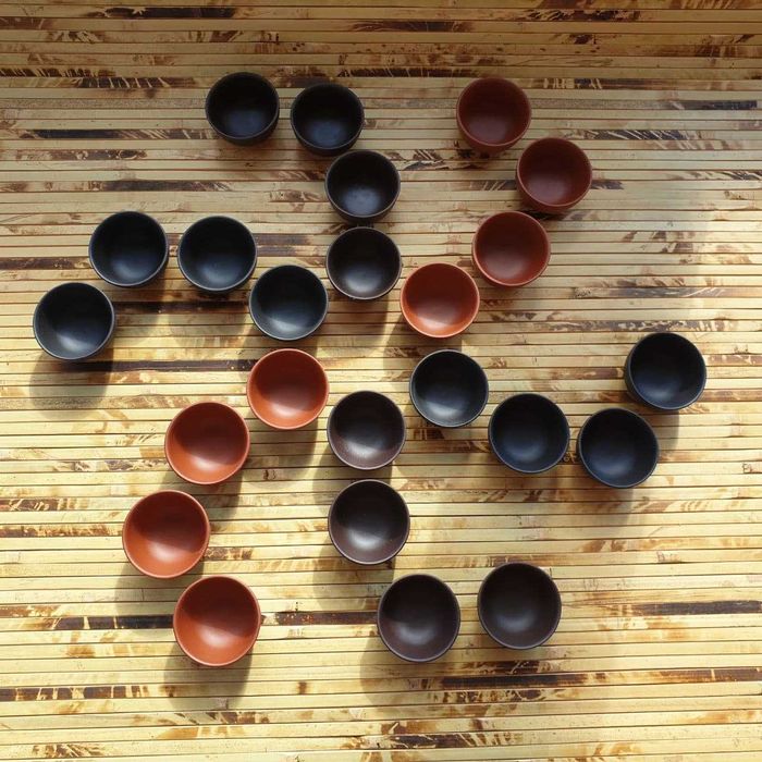 Чайные пиалы из Исинской глины для чайной церемонии 6 пиал