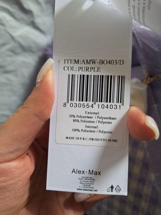Mochila Lilás e Branco ALEX MAX