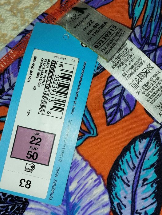 Купальні плавки Marks&Spencer Floral Plus Size розмір 22(58-60)нові