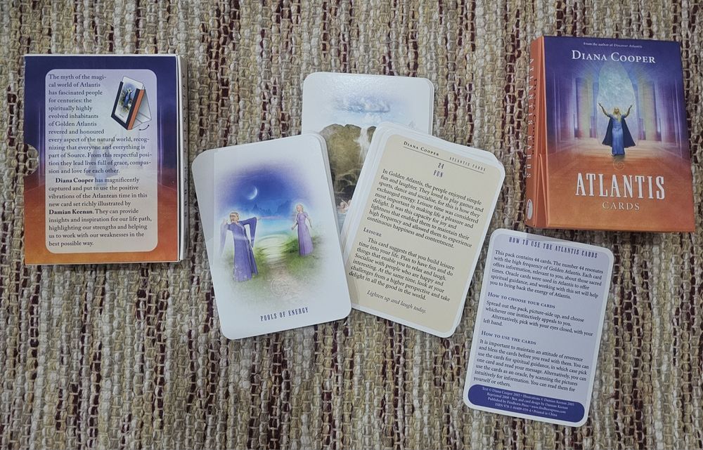 Oráculo/cartas Angels + Atlantis de Diana Cooper