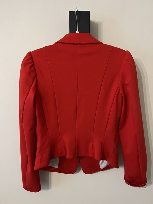 H&M czerwony żakiet marynarka business look  r. 36/38