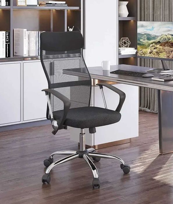 Комп'ютерне крісло з ергономічною спинкою, для дому та офісу