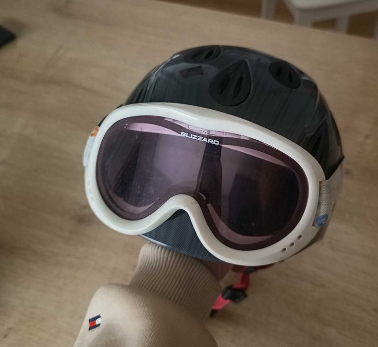 Kask narciarski ALPINA GRAP 2.0 JR rozm 54-57cm oraz gogle Blizzard