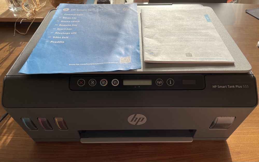 Impressora hp smart tank plus 555 alg s linda a velha e cruz quebrada