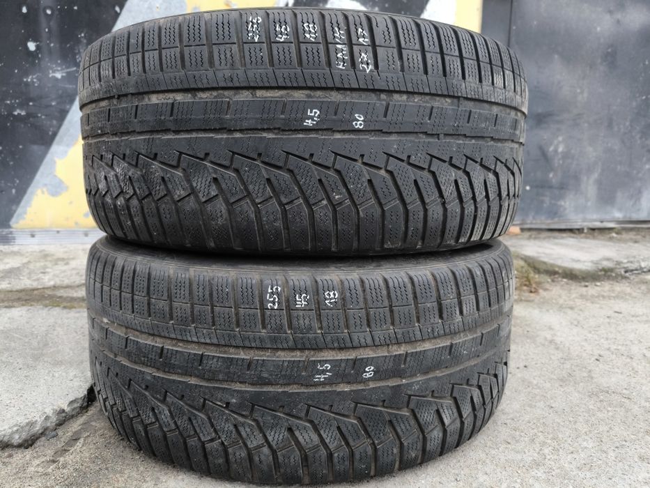 2X opony zimowe Hankook 255/45/18