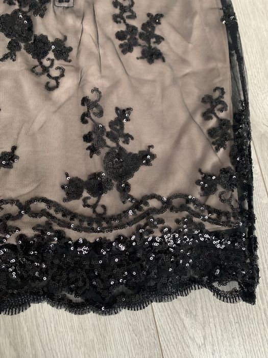 Плаття сукня паєтки лелітки чорне