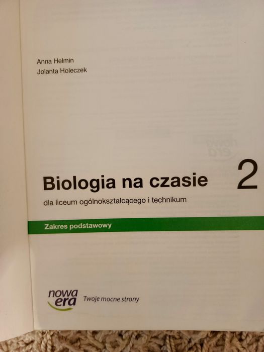 Biologia na czasie 2 podręcznik