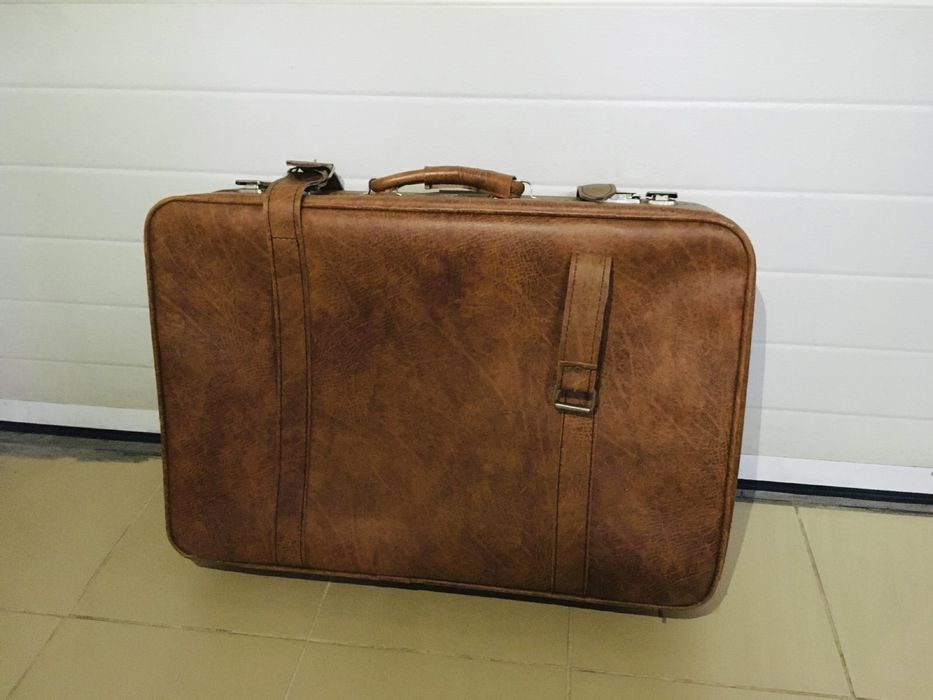 Mala de viagem VINTAGE em couro