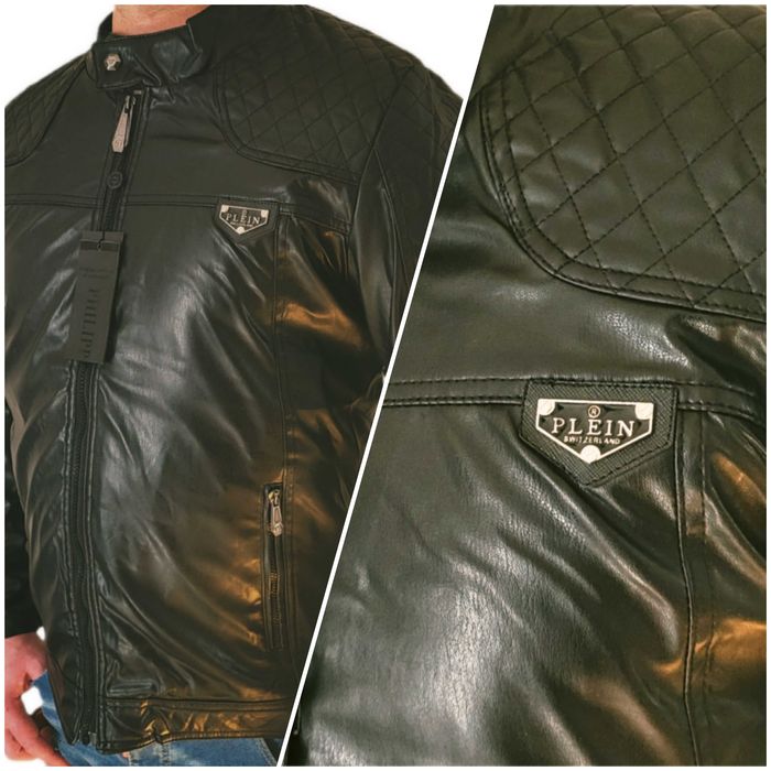 Philipp Plein Kurtka Męska Ramoneska Eco S-3XL