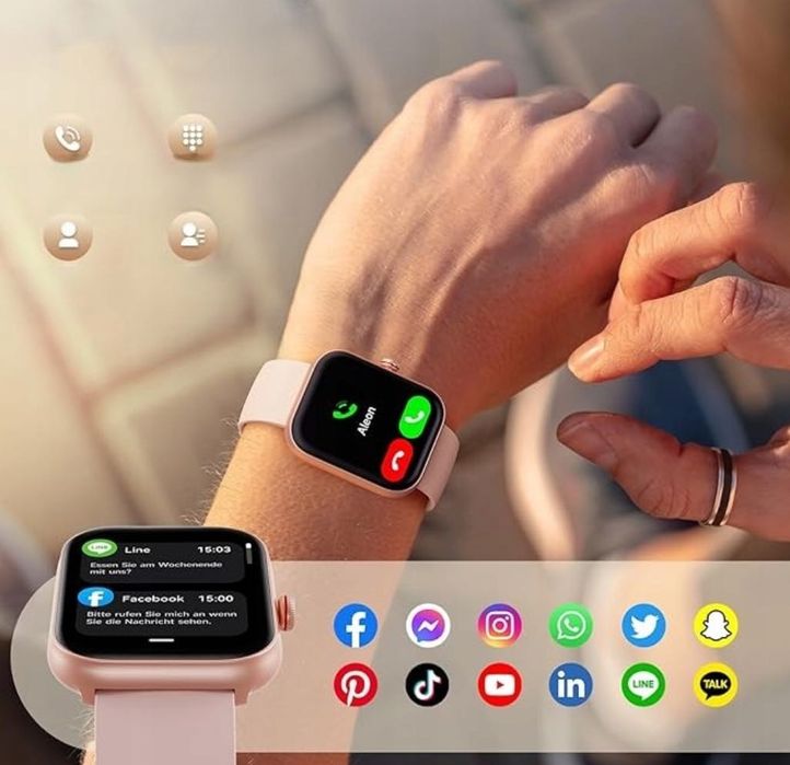 Smartwatch z funkcją telefonu Alexa FITPOLO IDW20