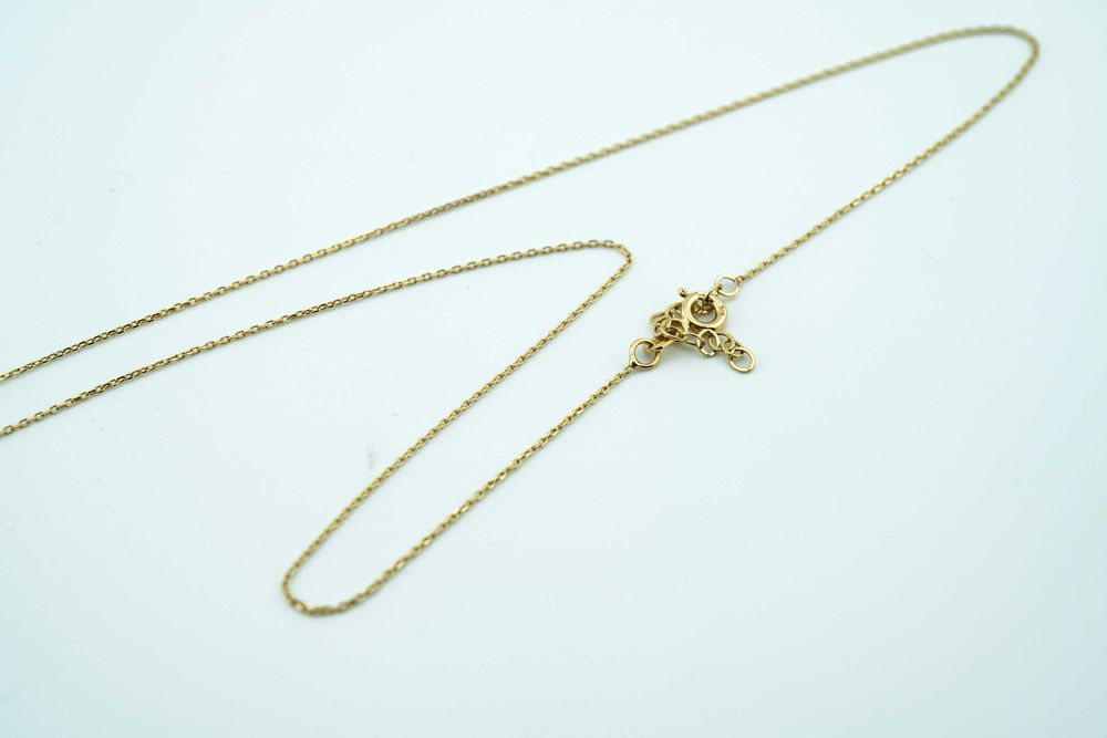 Uroczy złoty naszyjnik z serduszkami na prezent złoto 585