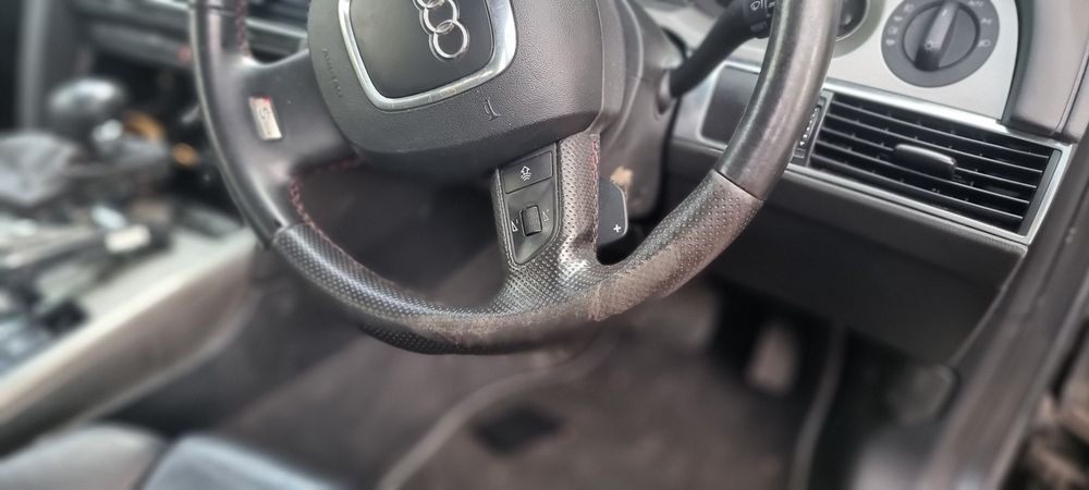 Audi a6 c6 S-line kierownica trój ramiena z łopatkami