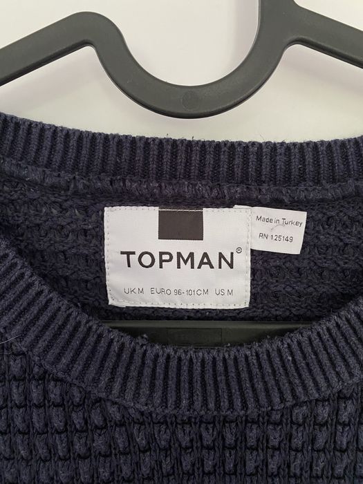 Sweter granatowy Topman M