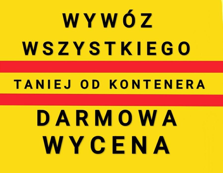 Opróżnianie Mieszkań Domów Piwnic Sprzątanie Garaży Wywóz Mebli WOLNE TERMINY Sprzątanie Działek Sprzątanie Piwnic UTYLIZACJA