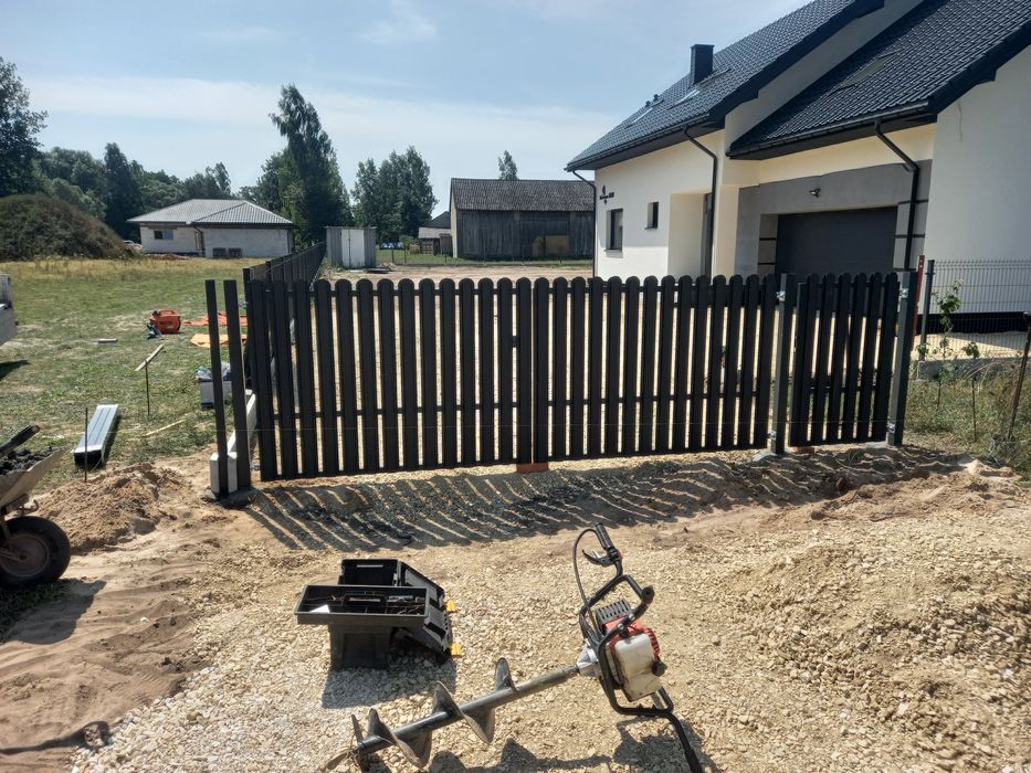 Bramy panelowe dwuskrzydłowe