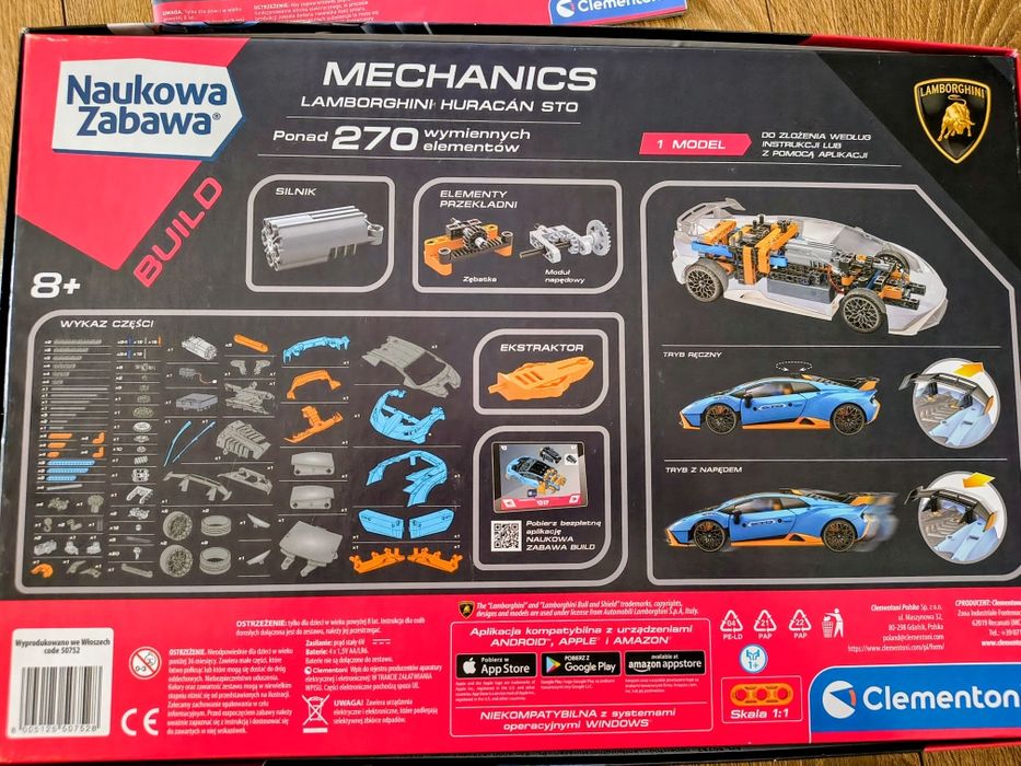 Clementoni Naukowa Zabawa Lamborghini  Huracan Sto