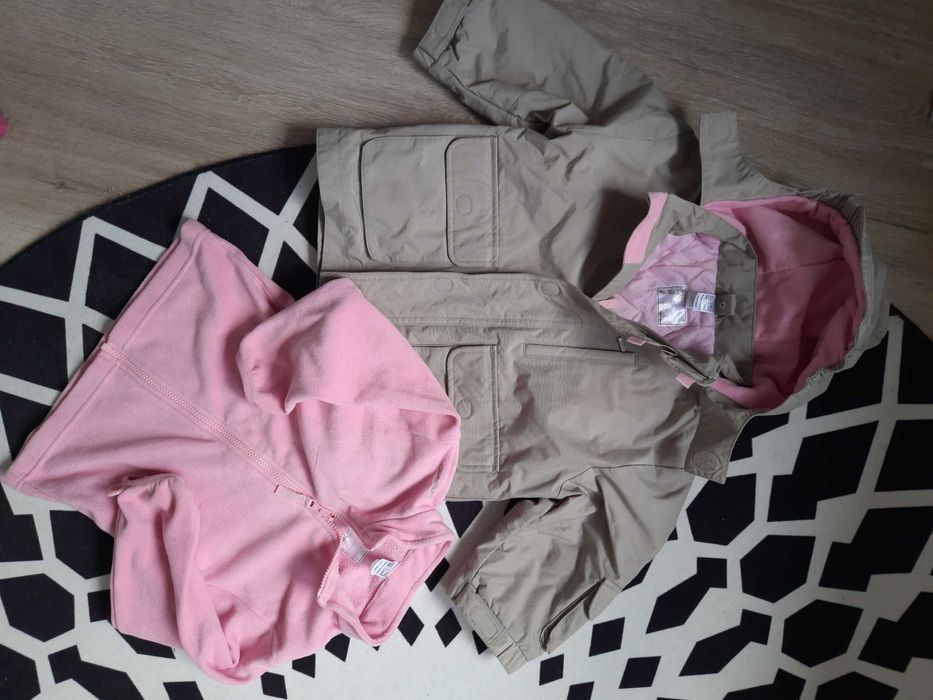 Kurtka 98 104 decathlon narciarska 2w1 bluza zimowa