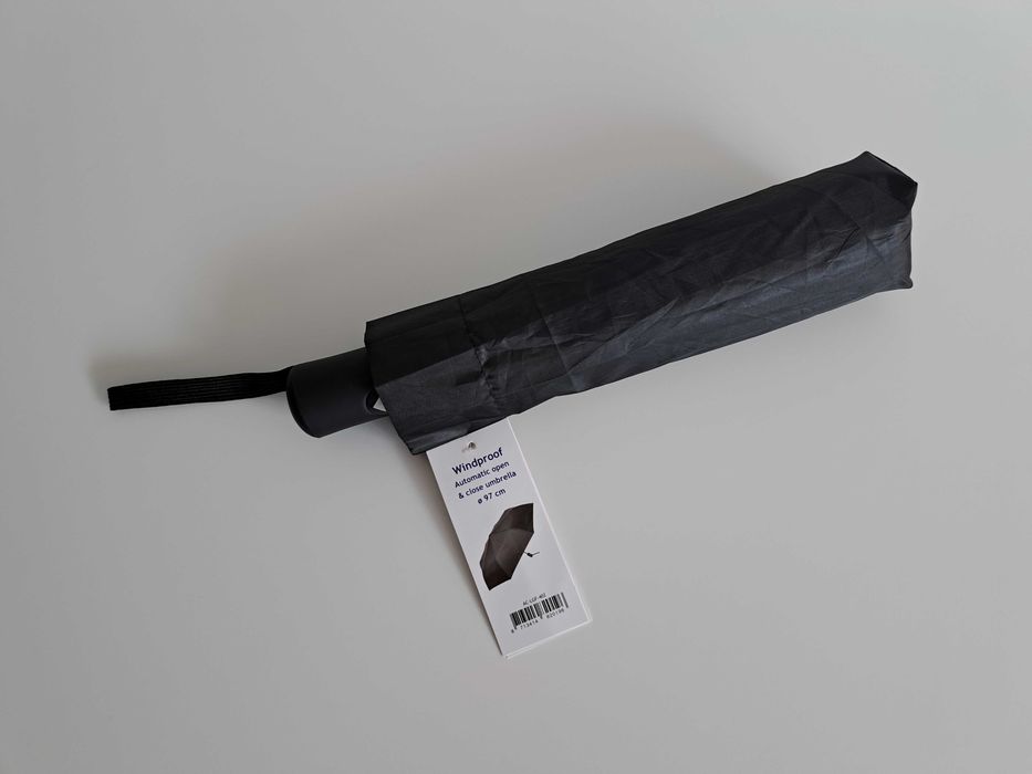 Nowa czarna parasolka automatyczna 97cm parasol