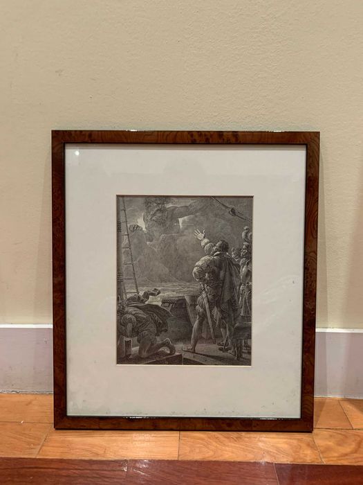 8 quadros Lusiadas com moldura em Madeira