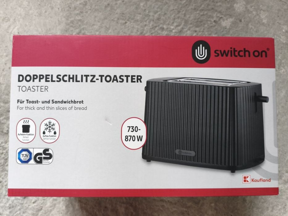 Toster podwójny czarny