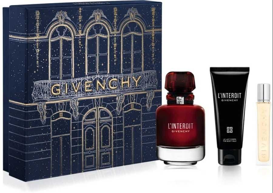 Набір Givenchy L'interdit Rouge Парфум (80мл+12.5мл)+молочко 75мл