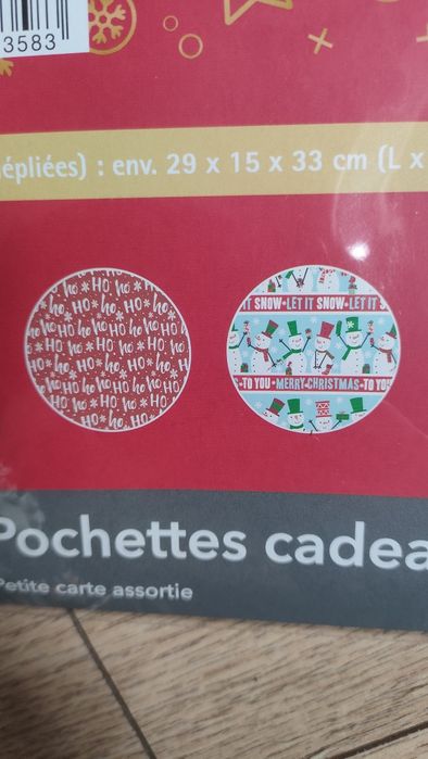 SpTorebki opakowanie na prezent bożonarodzeniowe 4 sztuki