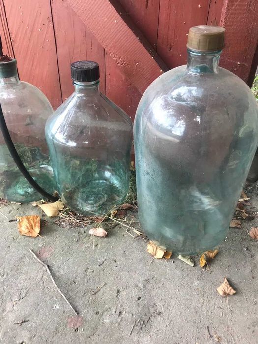 Бутыли стеклянные 20 л., 10 л., 8 л.