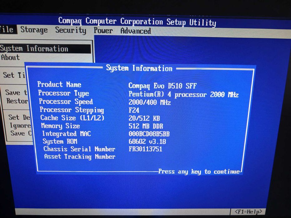 Retro Komputer HP COMPAQ D510 SFF