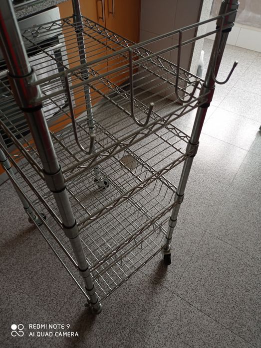 INOX Prateleira de Canto/ Corner/Tower Shelf Unit