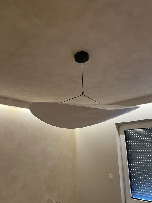 Lampa wisząca Japandi Wabi Sabi 80 cm LED – designerska, jak nowa