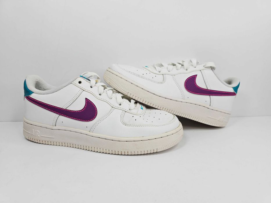 Meg Air Force 1 białe skórzane buty w rozmiarze 38