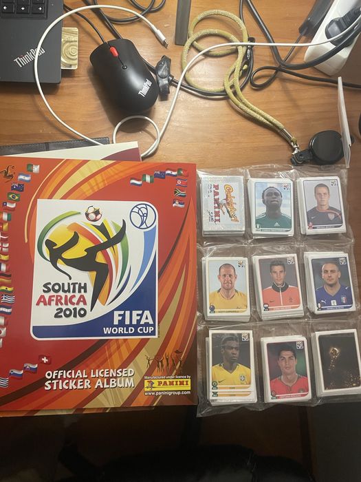 Cadernetas de mundiais completas (2010, 2018, 2022)