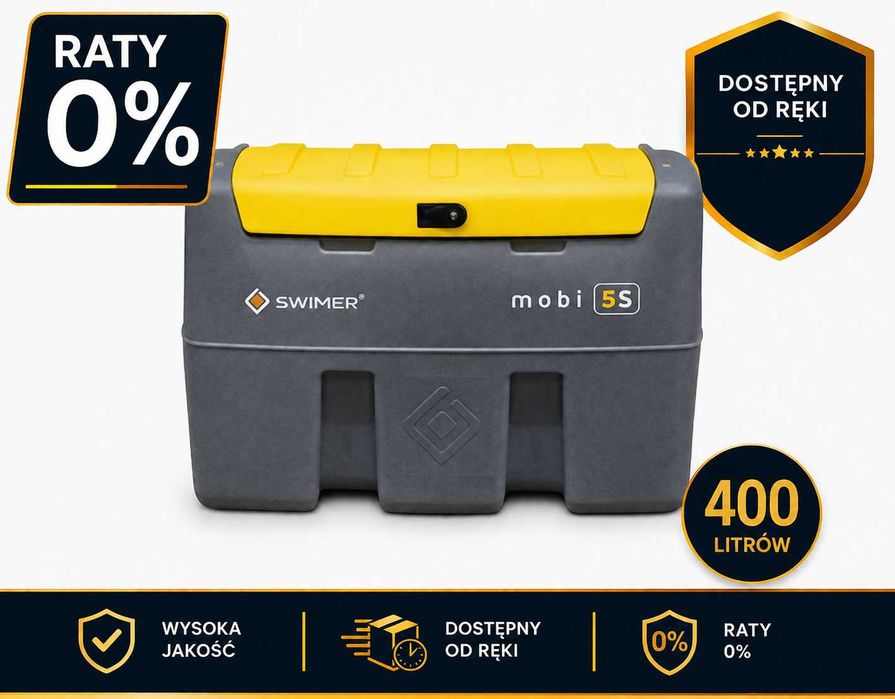 Mobilny zbiornik do oleju napędowego 400 l | Raty 0% | Dostępny od ręki